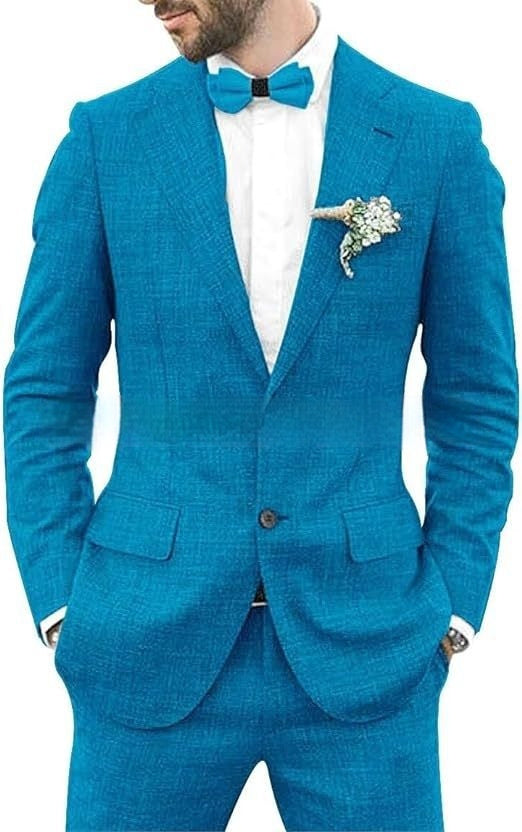 Men's Suit Wedding Party Suit Slim Fit Casual Coat Trousers