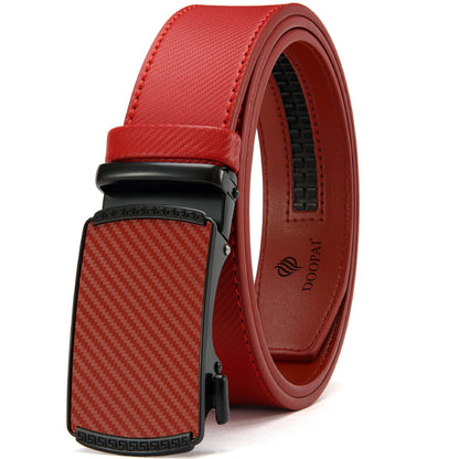 Men's Belt Hot-selling Film Alloy Automatic Buckle Leather