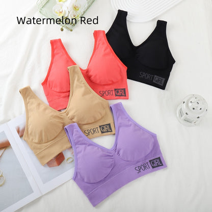 Vest Yoga Sports Underwear Women's Running Push Up Without Steel Ring