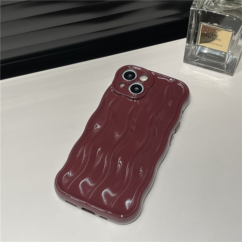 Solid-color Water Ripple-sensitive Mobile Phone Case