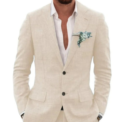 Men's Suit Wedding Party Suit Slim Fit Casual Coat Trousers