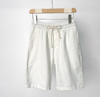 Summer Thin Casual Cotton Linen Cropped Pants