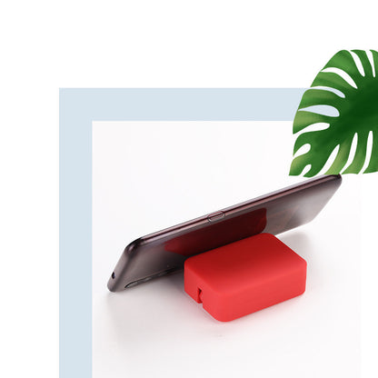 Macaron Telescopic Bracket Three-In-One Charging Cable