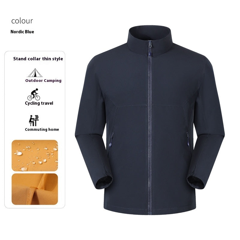 Waterproof Stand Collar Workwear Men's Jacket