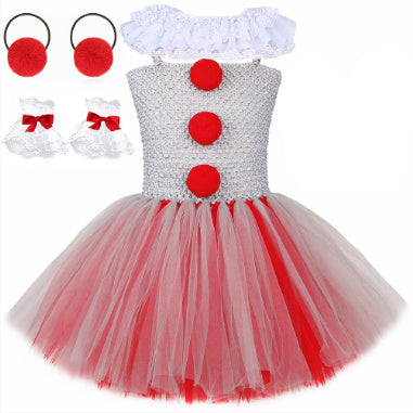 Mesh Princess Dress Set Children's Halloween Costume