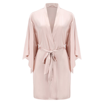Women's Thin Ice Silk Robe Bathrobe