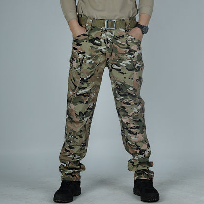 Men's Camouflage Outdoor Stretch Wear-resistant Loose Trousers