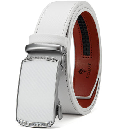 Men's Belt Hot-selling Film Alloy Automatic Buckle Leather