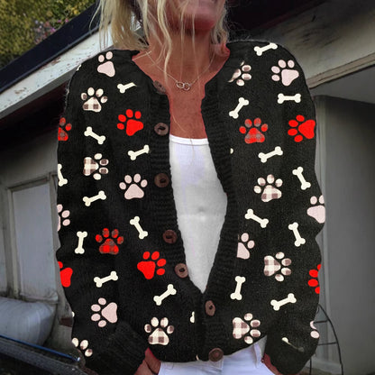 Christmas Abstract Printing Leisure Cloak Coat