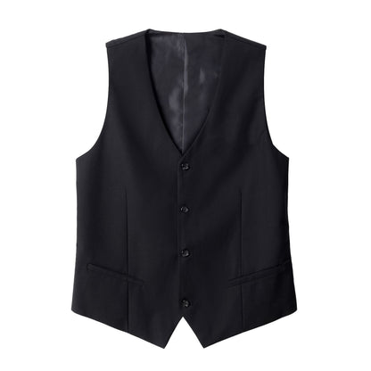Black Slim-fitting Work Clothes Men's Suit Vest Business Wear