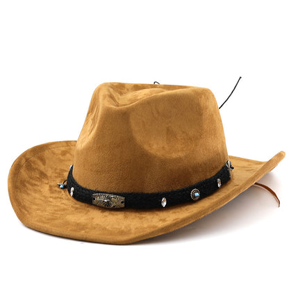 Ethnic Style Fashion Curling Men And Women Western Cowboy Hat