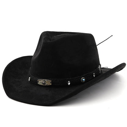 Ethnic Style Fashion Curling Men And Women Western Cowboy Hat