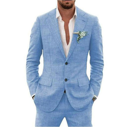 Men's Suit Wedding Party Suit Slim Fit Casual Coat Trousers