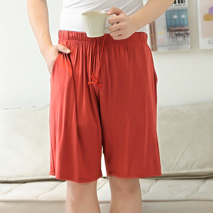 Men's Summer Plus-sized Plus Size Waist Strap Pocket Stretch Breathable Shorts