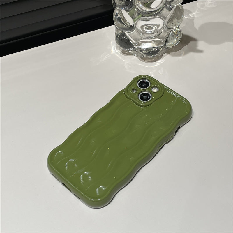Solid-color Water Ripple-sensitive Mobile Phone Case