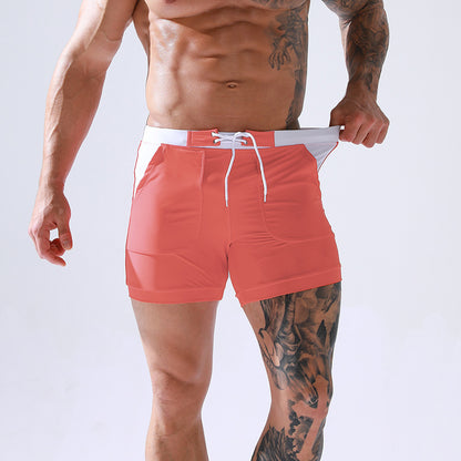 Men's Swimsuit Sexy Boxer Swim Shorts
