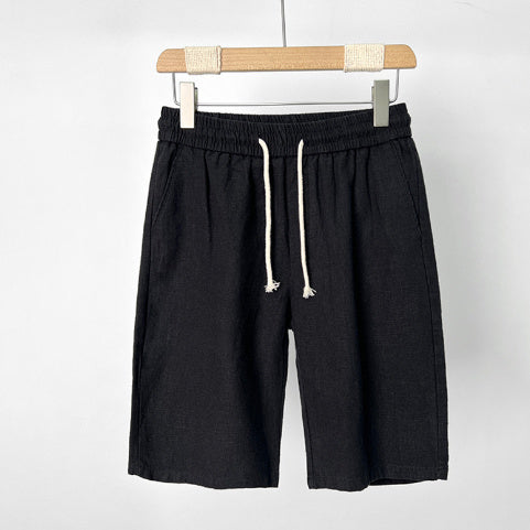 Summer Thin Casual Cotton Linen Cropped Pants