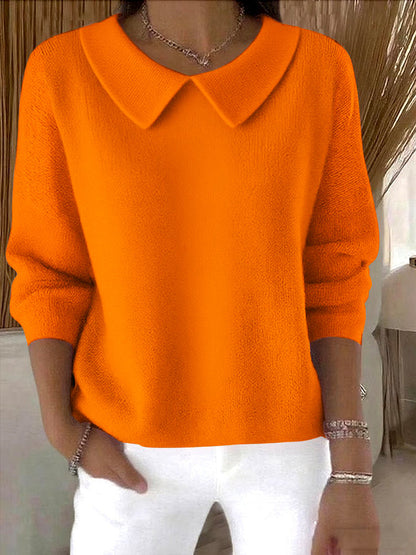 New Women's Loose Casual Solid Color Long Sleeve