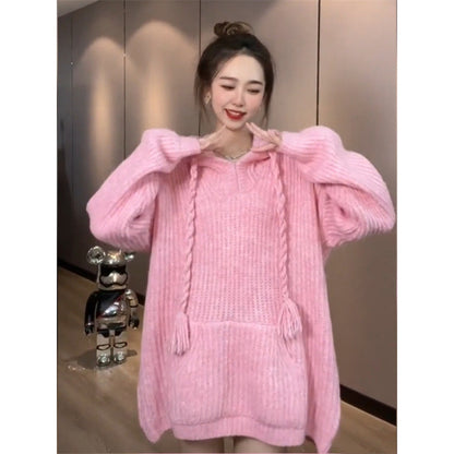 Gentle Soft Nuo Sweater Korean Style Loose And Lazy Style Sweater