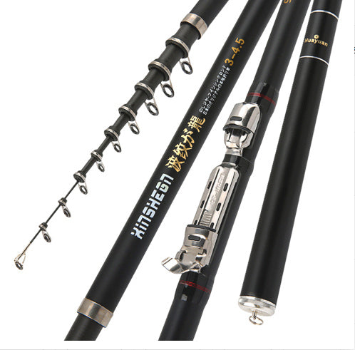 Corrugated Longji Fishing Rod Rocky Rod Light Hard Carbon Fishing Rod Hand And Sea Dual-purpose Fishing Gear Set