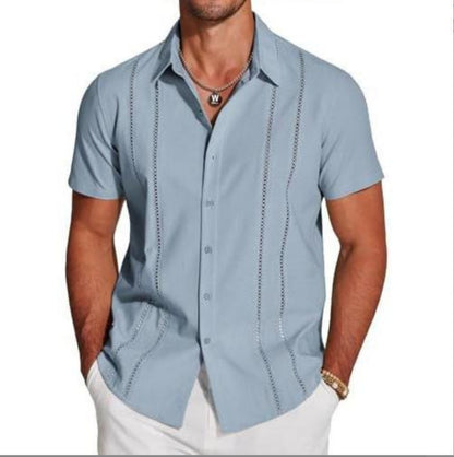Trendy Wild Hawaii Holiday Lapel Men's Shirt