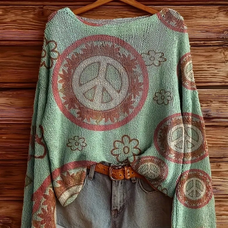 Solid-color Polyester Printed Top For Women