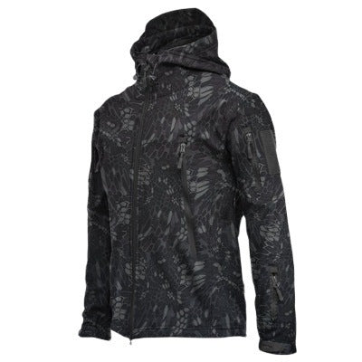 Men's Jacket Overalls Waterproof Fleece Camouflage Soft Shell Clothing Tactical Outdoor Keep Warm
