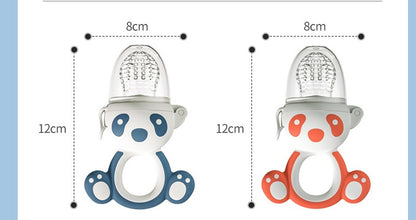 Teething Feeder Bag Fruit Supplement Device Baby Teether Stick Silicone