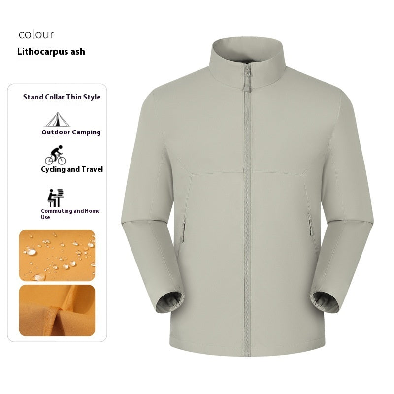 Waterproof Stand Collar Workwear Men's Jacket